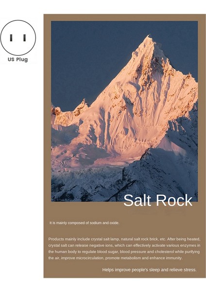 Himalayalar Kristal Tuz Lambası Buz Kırık Cam Tuz Lambası Başucu Lambası Moda Gece Lambası Karartma Masa Lambası Abd Plug (Yurt Dışından) indirimleri