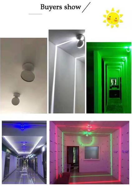 LED Duvar Lambası Pencere Pervazı Işığı Rgb Işıklar Ev Kapı Çerçevesi Koridor Balkon Garaj Otel Aydınlatma Dekoratif Işıklar 12W (Yurt Dışından)