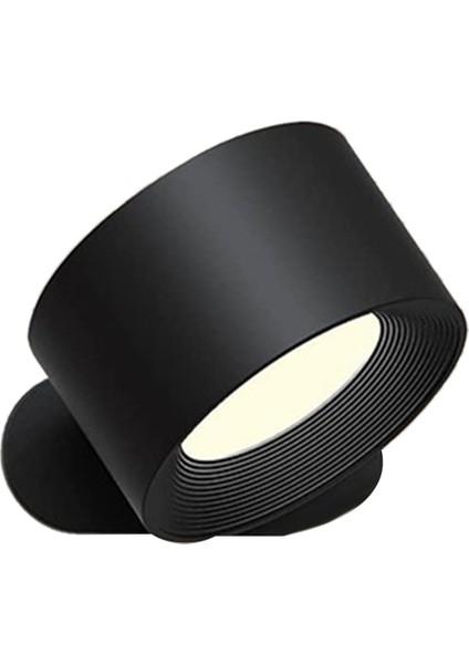 Iç Mekan Duvar Lambası, USB Şarj Edilebilir Pil Duvar Lambası, Sıcak/doğal/beyaz Işık, 3 Parlaklık Seviyesi, Dokunmatik Kontrol Siyah (Yurt Dışından)