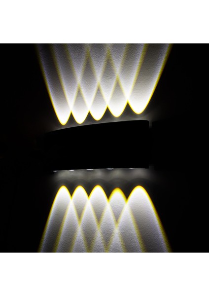 LED Duvar Lambası Açık Su Geçirmez Bahçe Lambası Alüminyum Modern Iskandinav Kapalı Duvar Aplik Lambaları 100-240V 9.7W IP65-E (Yurt Dışından)