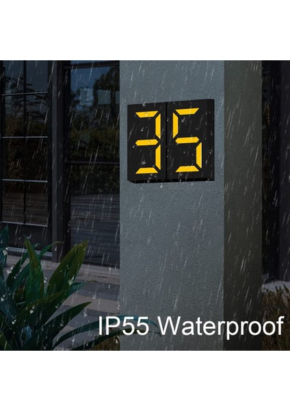 Dış Mekan LED Güneş Enerjili Işıklar Için Güneş Dış Adres Işığı Ev Numarası Açık Posta Kutusu Işık-B Için Dıy Numarası (Yurt Dışından) indirimleri