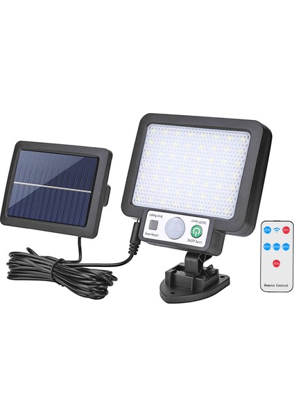 LED Güneş Bölünmüş Duvar Lambası 3 Mod Su Geçirmez Hareket Sensörü Lambalar Uzaktan Kumanda ile Bahçe Sokak Aydınlatma Güneş Lambası (Yurt Dışından)