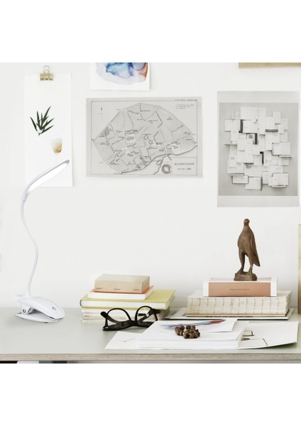 Mavi Masa Lambası USB LED Masa Lambası 16 LED Masa Lambası Klip Yatak Okuma Kitabı Işık LED Masa Lambası (Yurt Dışından)