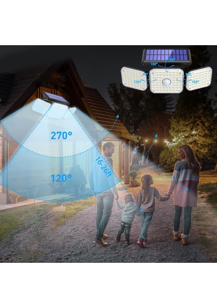 Güneş Hareketli Hareket Işıkları Dış Mekan Güvenlik Güneş Işıkları Hareket Sensörü Güvenlik Avlu Bahçe Duvar Garaj Için Projektör Işıkları (Yurt Dışından) fiyatları