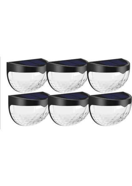 6 Adet Güneş Duvar Lambası 6led Çit Işıkları Dış Mekan Işıkları Bahçe Balkon Için Bağlantı Tablası Aydınlatma Lambası Dekorasyonu Işık Güneş-Sıcak Işık (Yurt Dışından) modelleri