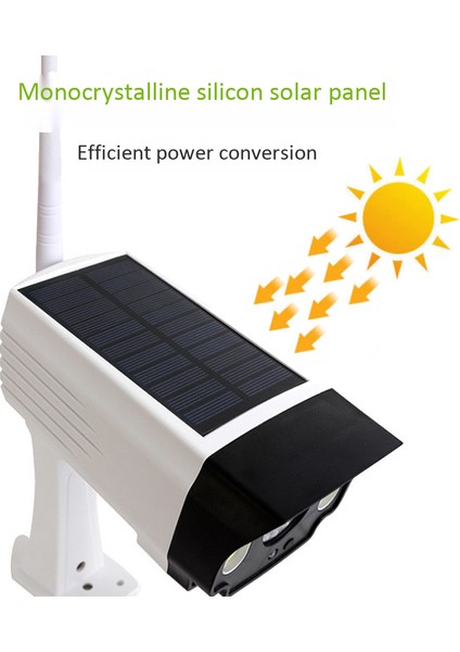 Güneş Enerjili Hareket Sensörü Sensörlü Işık, Kukla Kamera Su Geçirmez Sahte Kamera Açık Kapalı Sokak Spot Lambası Bahçe Duvar Lambası, Cob (Yurt Dışından)