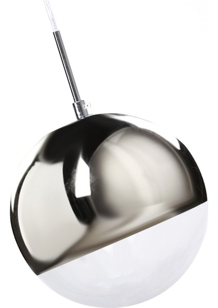 Modern Kolye Işıkları Gümüş Ayna Topu Hanglamp Cam LED Lamba Mutfak Oturma Odası Yatak Odası Süspansiyon Armatür (25 Cm) (Yurt Dışından) fırsatları