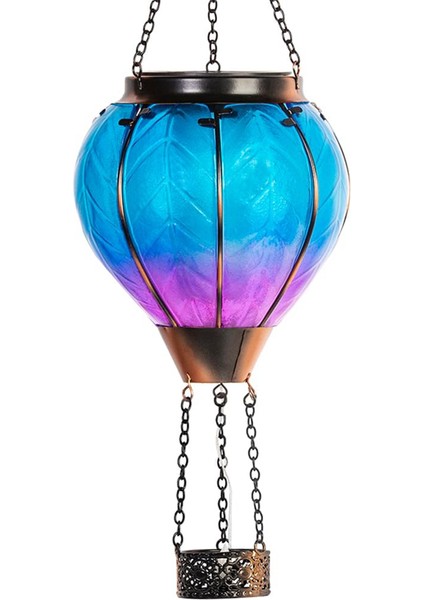 Sanat ve Hediyelik Güneş Enerjili Sıcak Hava Balonu Feneri - Asılı Güneş Enerjili LED Işıklar, Su Geçirmez Taşınabilir Dekoratif (Yurt Dışından)