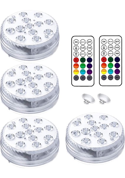 Rgb Renk Değiştiren LED Havuz Işıkları Uzaktan Kumandalı Dalgıç Havuz Işıkları (Yurt Dışından)