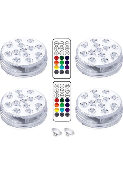 Rgb Renk Değiştiren LED Havuz Işıkları Uzaktan Kumandalı Dalgıç Havuz Işıkları (Yurt Dışından)