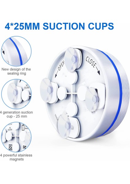 Yer Üstü Havuzlar Için Sualtı LED Havuz Işıkları, Uzaktan Kumandalı Su Geçirmez Duş Işıkları Yer Altı Havuz Işığı B (Yurt Dışından) fırsatları