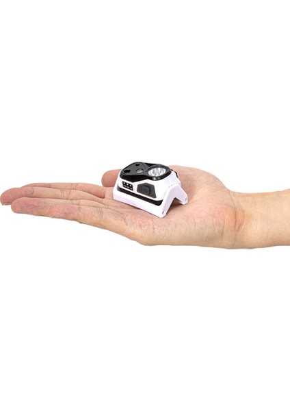 Cob Far LED Algılama Kırmızı Işık Balıkçılık Far Mini USB Far Dahili Pil Çok Fonksiyonlu Hafif (Yurt Dışından)