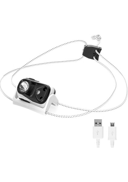 Cob Far LED Algılama Kırmızı Işık Balıkçılık Far Mini USB Far Dahili Pil Çok Fonksiyonlu Hafif (Yurt Dışından)