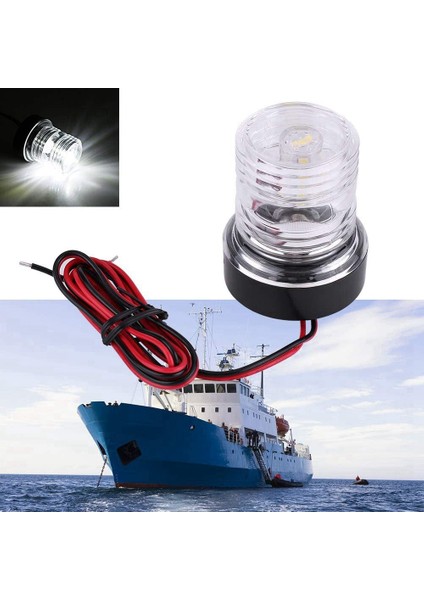 Tekne Yat Için LED Navigasyon Işığı Her Yerde 360 ° Su Geçirmez Deniz Çapa Lambası Tekne Aksesuarları (Yurt Dışından)
