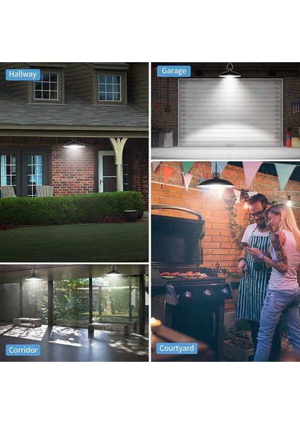 Güneş Kolye Işıkları IP65 Su Geçirmez Lamba Uzaktan Kumanda ile Açık Tavuk Bullpen, Vb, Beyaz Için Çift Ampul Işığı (Yurt Dışından) modelleri