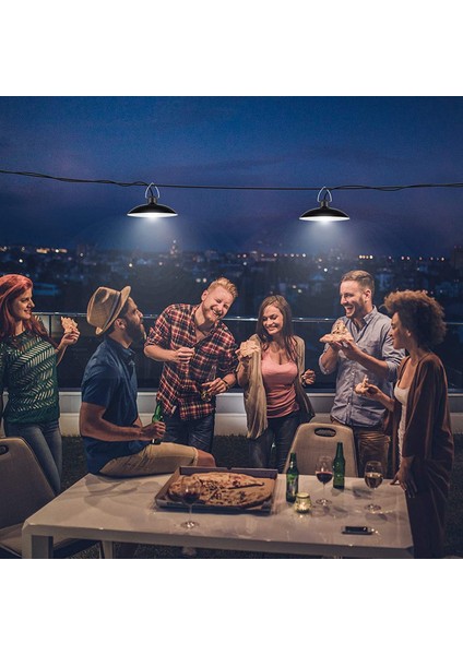 Güneş Kolye Işıkları IP65 Su Geçirmez Lamba Uzaktan Kumanda ile Açık Tavuk Bullpen, Vb, Beyaz Için Çift Ampul Işığı (Yurt Dışından) fırsatları