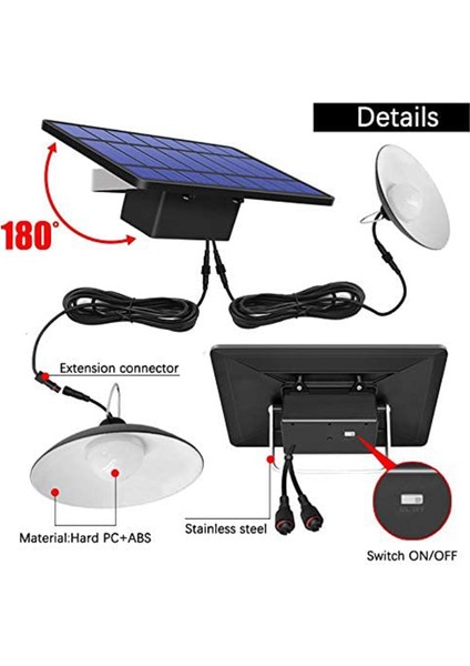 Güneş Kolye Işıkları IP65 Su Geçirmez Lamba Uzaktan Kumanda ile Açık Tavuk Bullpen, Vb, Beyaz Için Çift Ampul Işığı (Yurt Dışından) indirimleri