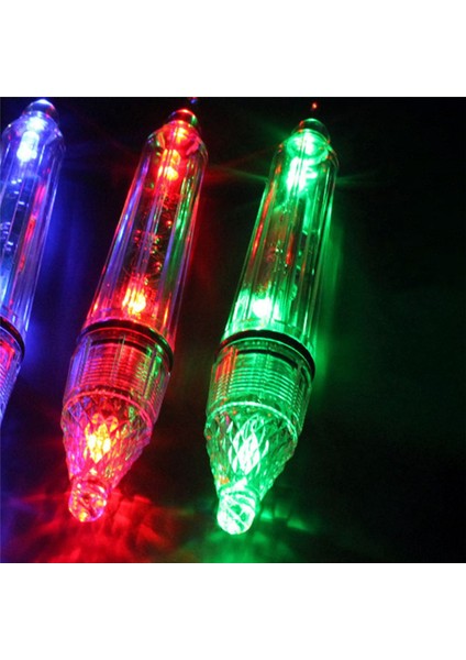 3 Adet Su Geçirmez Balıkçılık Işıkları Yanıp Sönen LED Mini Derin Damla Sualtı Işıkları Balık Cazibesi Balık Işığı, Renkli (Yurt Dışından)