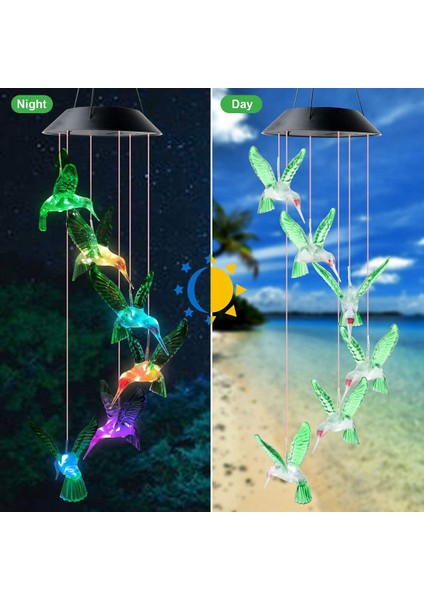 LED Güneş Rüzgar Ahenge Lambası Kuş Rüzgar Ahenge Lamba Kolye Rüzgar Ahenge Dekoratif Lamba Renk Değiştiren Lamba Güneş Lambası (Yurt Dışından) indirimleri