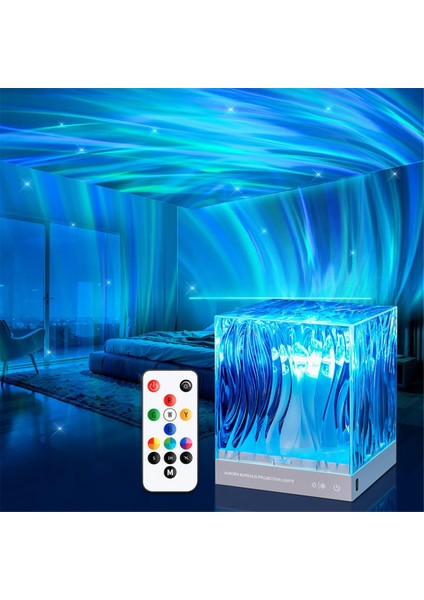 Kuzey Işıkları Aurora Projektör Işığı, 18 Renk Aydınlatma Galaxy Projektör Ruh Hali Aydınlatması, Uzaktan Zamanlayıcı Projektör Işıkları (Yurt Dışından) fiyatları