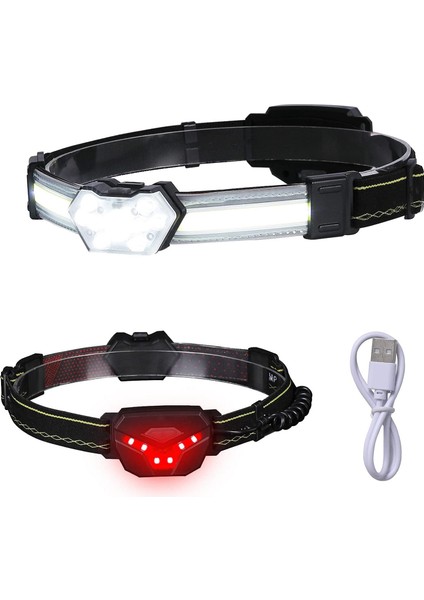 LED Şarj Edilebilir Ayar 270 ° Geniş Işın Başkanı Işık Lambası Su Geçirmez Çalışma Işığı Koşu Kamp Yürüyüş Avcılık Için (Yurt Dışından)