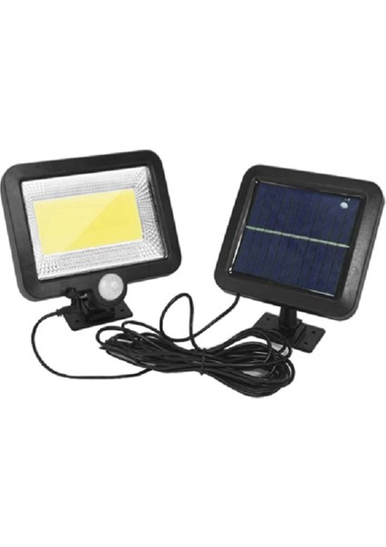 100 LED Cob Su Geçirmez IP65 Süper Parlak Güneş Enerjili Hareket Sensörü Sensörlü Işık Duvar Lambası Bahçe Açık Yüksek Parlaklık Işık (Yurt Dışından)