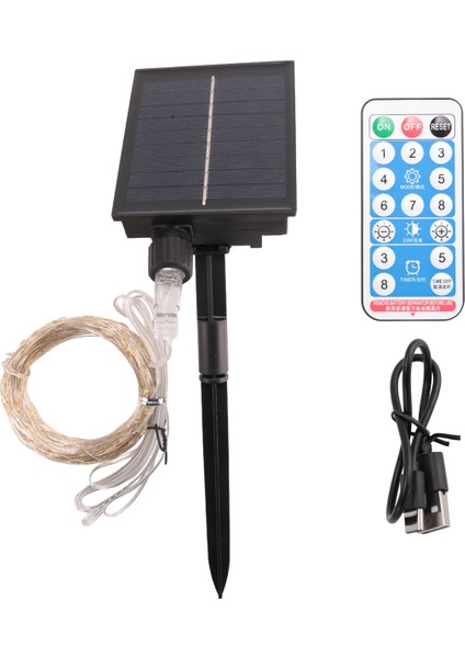 Güneş Halat Işık Su Geçirmez IP65 300 Leds Dış Mekan LED Güneş Enerjili Dış Mekan Işıkları Parti Bahçe Yard Ev B Için (Yurt Dışından) fiyatları