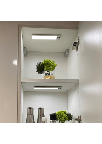 2 LED Iç Mekan Hareket Sensörlü Işık, Şarj Edilebilir, Usb, Ultra Ince, Kablosuz, Pille Çalışan (Yurt Dışından)