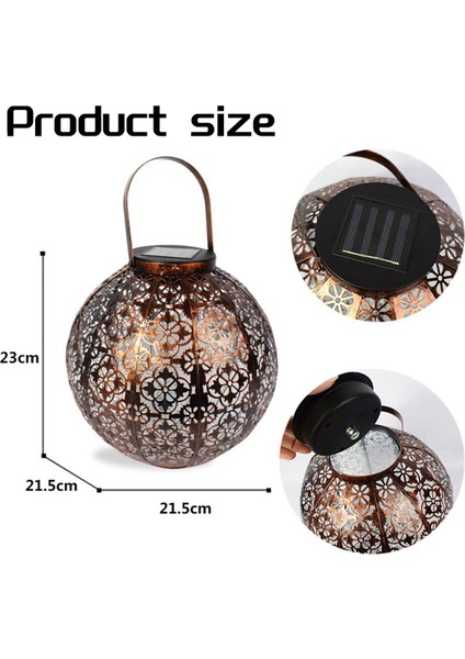 Güneş Fenerleri Asma Dış Mekan Güneş Işıkları, Dekoratif Bahçe Işığı IP65 Su Geçirmez Bahçe Verandası Için Peyzaj Aydınlatması (Yurt Dışından) indirimleri