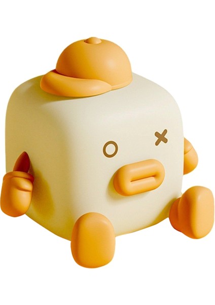 Küçük Kare Alkış Gece Lambası Sevimli Masaüstü Süsleri El Hediyesi Yatak Odası Lambası Uyku Yurdu Yumuşak Silikon Lamba (Yurt Dışından)