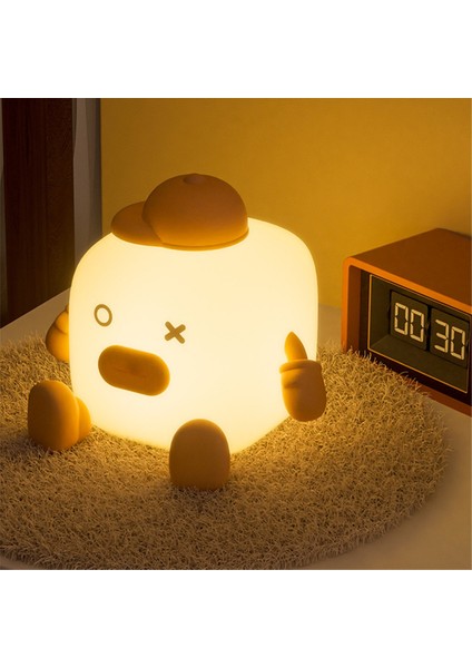 Küçük Kare Alkış Gece Lambası Sevimli Masaüstü Süsleri El Hediyesi Yatak Odası Lambası Uyku Yurdu Yumuşak Silikon Lamba (Yurt Dışından) indirimleri