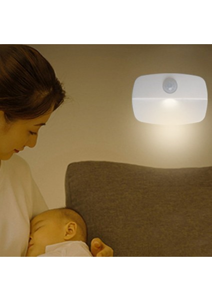 LED Işık Gece Lambası Dolap Altı Dolap Dolap Yatak Odası Mutfak Merdiven Aydınlatma LED Puck Işıkları Sıcak Işık (Yurt Dışından)