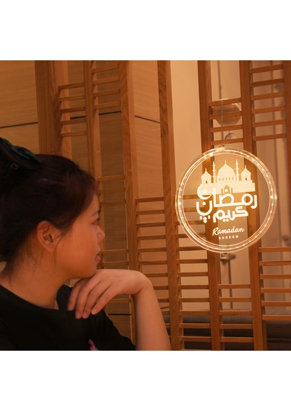 Eid Muak Ramazan LED Gece Lambası Müek Işıkları Müslüman Islam Asılı Dekorlar B (Yurt Dışından) fırsatları