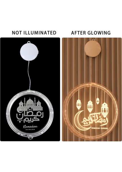 Eid Muak Ramazan LED Gece Lambası Müek Işıkları Müslüman Islam Asılı Dekorlar B (Yurt Dışından) indirimleri
