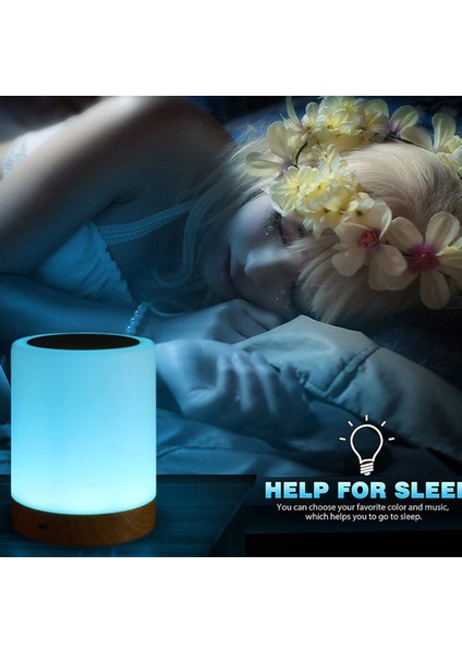 Iletişim LED Gece Lambası Oturma Odası Ofis Başucu Lambaları Renk Değiştirme Rgb Sensör Kontrolü USB Şarj Bağlantı Noktası ile (Yurt Dışından) fiyatları