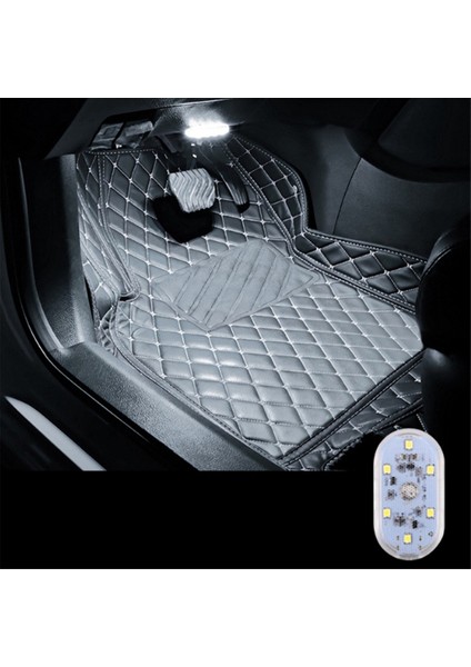 6led Araba Dokunmatik Işıkları Şarj Edilebilir Araba Iç Tavan Lambası Tavan Tavan Okuma Lambaları Bagaj Manyetik Mini Lamba, E (Yurt Dışından) modelleri