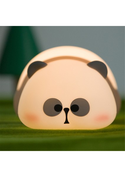 Panda Gece Lambası, Panda Hayvan Lambası Sıkılabilir Lamba, Oda Dekoru Için 3 Seviyeli Kısılabilir Silikon Dokunmatik Gece Lambası (Yurt Dışından)