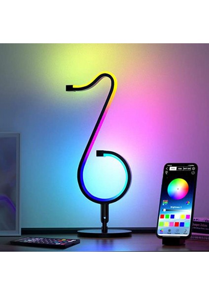 Masa-Duvar Modern Lamba Müzik Kısılabilir Akıllı LED - 210 Mod App Kontrolü Atmosfer Dekoru, Müzik Kayıt Senkronizasyonu, Medya Anı (Yurt Dışından) modelleri