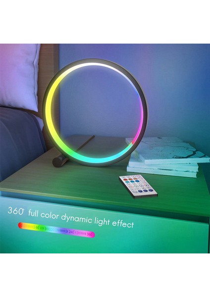 Akıllı Rgb Gece Lambası Renkli LED Işık Fotoğraf Aydınlatma Ses Kontrolü App 360° Halka Alma Canlı Işık Dolgusu 16CM (Yurt Dışından) indirimleri