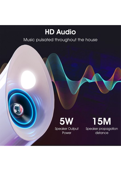 Mini Conch Kablosuz Atmosfer Lambası Aydınlatmayı Ayarlamak Için Dokunun Rbg Masaüstü Lambası Kablosuz Bluetooth Hoparlör Çalar Saat, A (Yurt Dışından)
