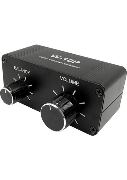 3.5 mm Rca Taşınabilir Ses Denetleyicisi Ön Amplifikatör W-10P Stereo Çift Kanallı Stereo Ses Mini Denge Müzik Ev Ses (Yurt Dışından)