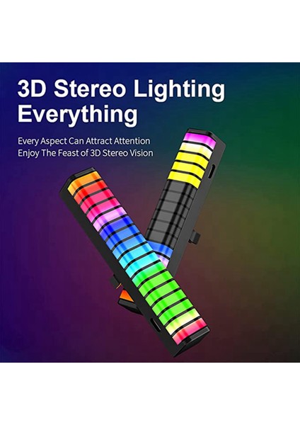 Rgb Kablosuz Sesle Etkinleşen Işıklar, Şarj Edilebilir Sesle Etkinleşen Işıklar, Aromaterapili 17 Renkli LED Işıklar (Yurt Dışından) fırsatları
