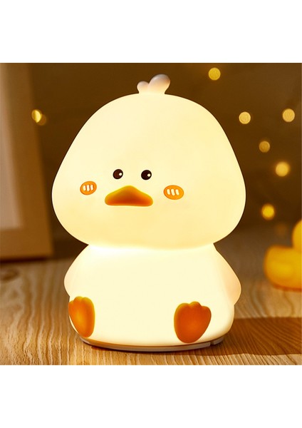 Ördek Gece Lambası, Silikon Ördek Lambası, Sevimli Gece Lambası Ördek Lambası, Yaratıcılık Silikon Işık Lambası, Kawaii Oda Dekoru (Yurt Dışından)