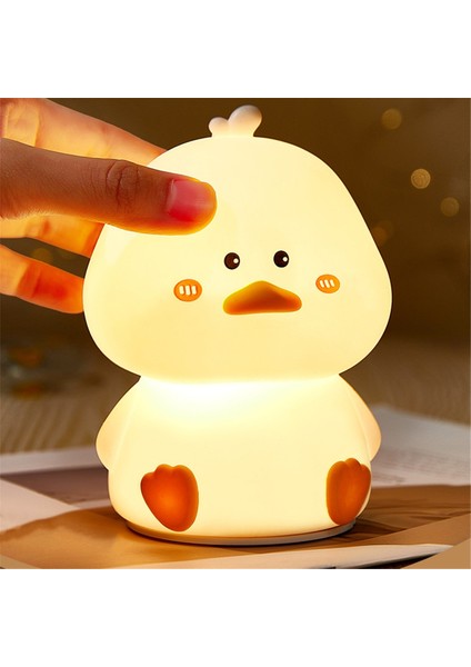 Ördek Gece Lambası, Silikon Ördek Lambası, Sevimli Gece Lambası Ördek Lambası, Yaratıcılık Silikon Işık Lambası, Kawaii Oda Dekoru (Yurt Dışından)