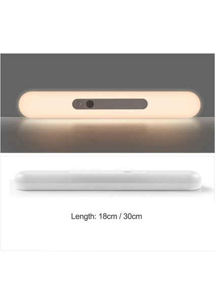 Dolap Altı Işıkları, LED Dolap Işıkları, 2200MAH Yüksek Kapasiteli Şarj Edilebilir Hareket Sensörlü Işık Iç Mekan Sıcak Işık (Yurt Dışından)