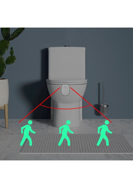 Sensörlü Klozet Kapağı Gece Lambası Tuvalet Lambası Klozet LED Lamba Wc Tuvalet Lambası Için Su Geçirmez Arka Işık (Yurt Dışından)