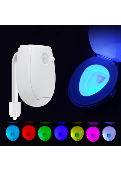 Sensörlü Klozet Kapağı Gece Lambası Tuvalet Lambası Klozet LED Lamba Wc Tuvalet Lambası Için Su Geçirmez Arka Işık (Yurt Dışından)