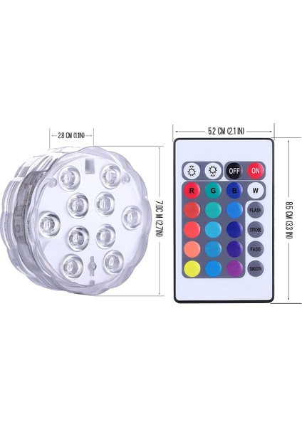LED 24 Tuşlu Uzaktan Kumanda Renkli Rgb Işıklar Aydınlık Oyuncaklar Balık Küvet Işıkları Bebek Duşu Manzara Vazo Işıkları, J (Yurt Dışından) fiyatları