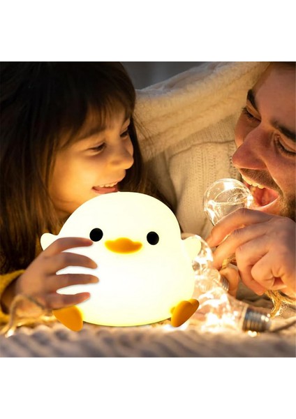 Ördek Gece Lambası, Kızlar Için Sevimli Ördek Hediyeleri, Bebek Odası Için Ördek Lambası Hediyeleri Başucu Lambası, Dokunmatik Kontrol, Taşınabilir Kısılabilir (Yurt Dışından)