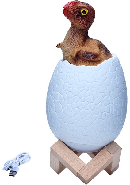 3D Gece Lambası Oviraptor Yumurta Masa Lambası 3 Renk Dokunmatik Karikatür Masa Lambaları Ev Dekor Çocuk Doğum Günü Hediyesi Için (Yurt Dışından)